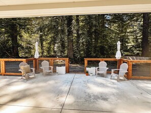 Back patio off main living room 