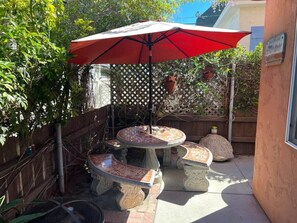 Private outdoor patio area for your use!