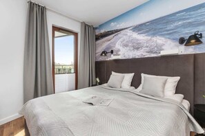 Bedroom with a desk