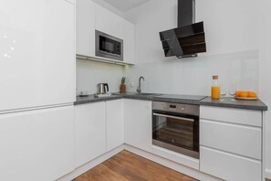 Kitchenette with a coffee machine