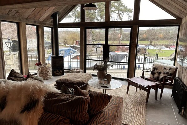 Lounge views looking over onto the River 