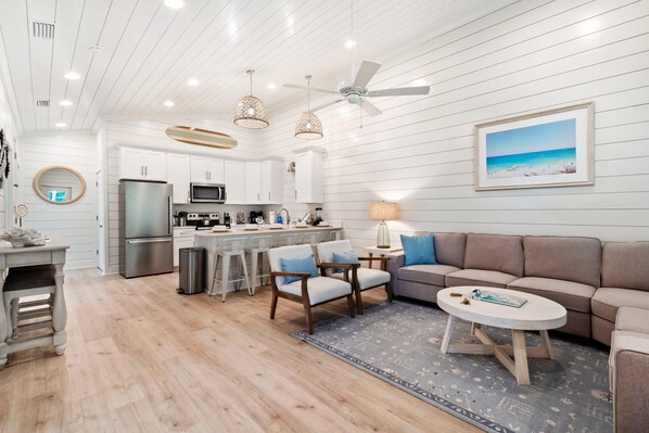 Spacious open-concept design seamlessly connecting the kitchen and living room!