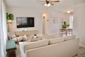 Big smart TV for watching the big game or an epic movie night
