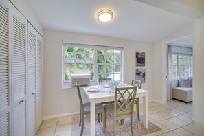 Dining Area | Free WiFi | Single-Story Unit