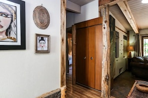 Cute entry way with lovely finish details.