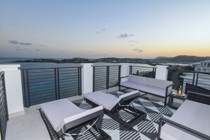 Rooftop patio view