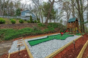 Putt putt and kid's playset