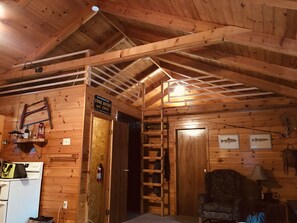 Ladder to Sleeping Loft