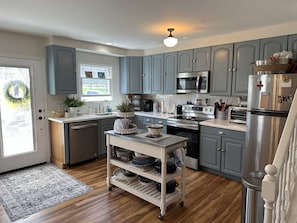 spacious fully equipped kitchen