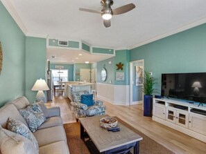 Living Room, Dining Area and Kitchen at 510 North Shore Place