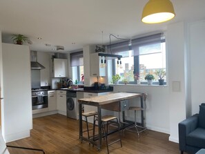 Living room / open plan kitchen