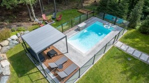 Piscine creusée chauffée qui fera le bonheur des enfants!