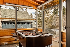 Play a game of foosball!