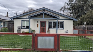 Studio is located behind the main house