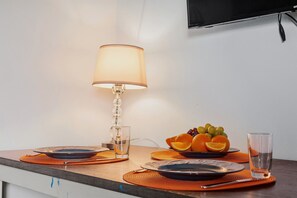 Gather for unforgettable meals in the chic dining area of our oceanview suite!