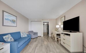 This suite is ideal for not only families but also groups of friends or business travelers who want to enjoy the beach while staying in a convenient location.