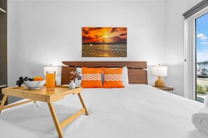 The main house boasts three bedrooms and two bathrooms,