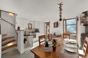 Kitchen and dining area