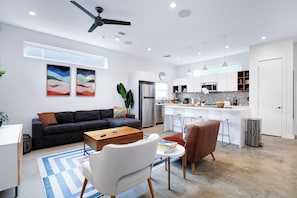 Open concept living room with plenty of space.