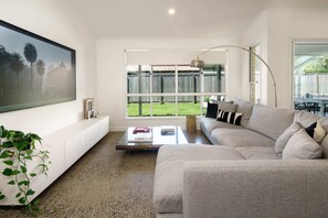 Sit back and lounge on the couch