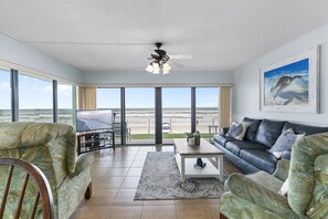 Living Room with Flat Screen TV