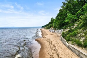 Association beach access on Lake Michigan