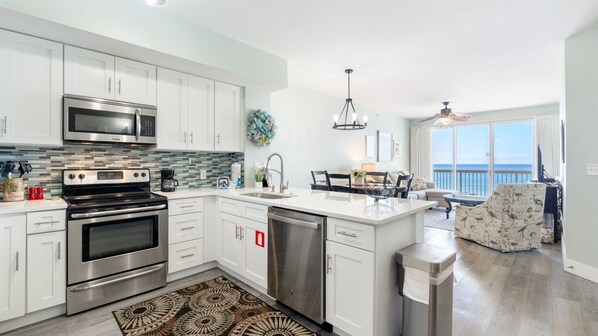 Open Kitchen with gulf views!