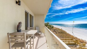 Gulf front balcony