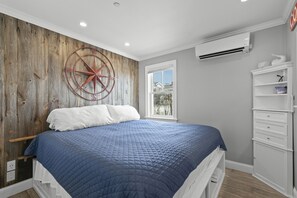 Drift off to sleep with luxurious comfort in our spacious king-sized bed.