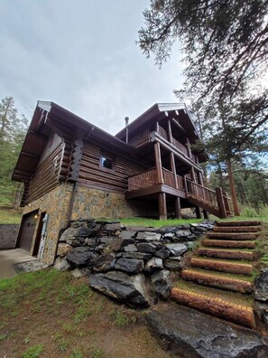 Main house view of stairs.