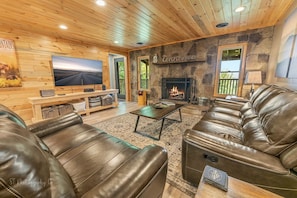 Indoors,Fireplace,Screen,Architecture,Building
