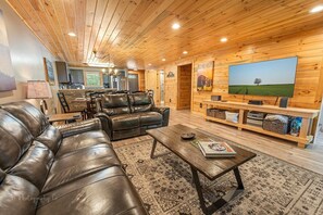 Indoors, Hardwood, Stained Wood, Couch, Furniture