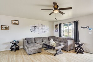 Living Room | Queen Sleeper Sofa | Smart TV | Single-Story Home