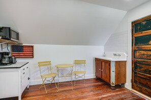 Kitchenette | Drip Coffee Maker | Toaster | Refrigerator | Hot Plate