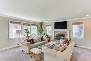 Living Room | 2-Story Home | Central Air Conditioning & Heating