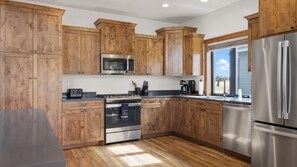 kitchen is spacious