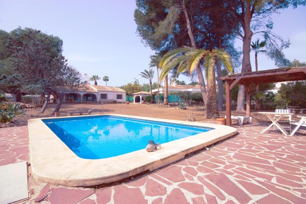 Garden and swimming pool