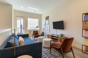 Two living areas provide plenty of space for your group to spread out.