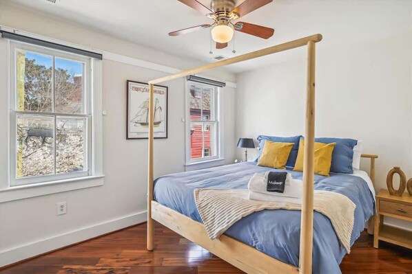 Beautiful natural light bathes this spacious second floor bedroom