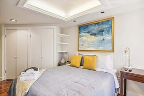 The master bedroom boasts of natural light, en-suite bathroom and ample closet space. 