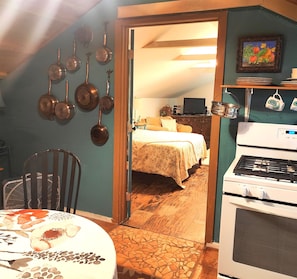 Front door enters into this cute kitchen and sitting area.