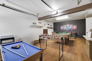 Challenge your friends to a classic game of pool, test your aim and accuracy with a dart throwing game
