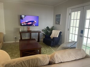 Up close to our living room