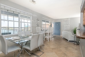 Beautiful Views of the Bay from the Living Room/Dining Room