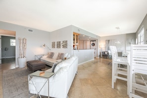 Relax in modern comfort while taking in the serene, picturesque scenery right from your living space.