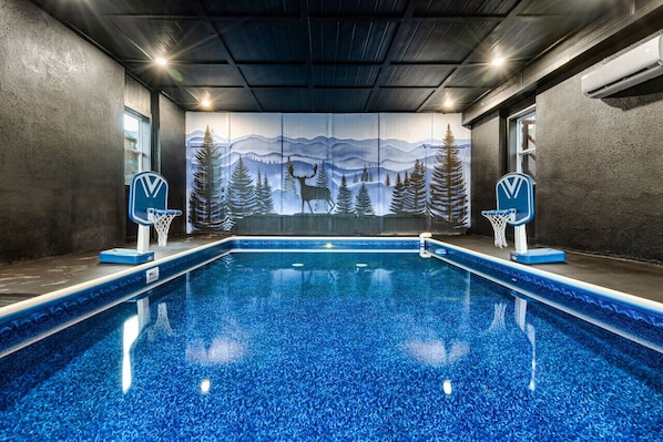 Nothing says vacation like a private heated indoor pool.  Start your trip off right with a dip!