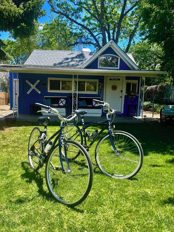 Enjoy the use of our bikes during your visit! :)