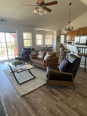 Family Room with Mountain Views