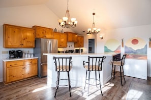 Full Kitchen with Bar Seating
