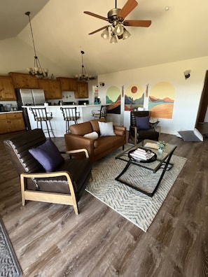2 Recliners and Couch in the Family Room